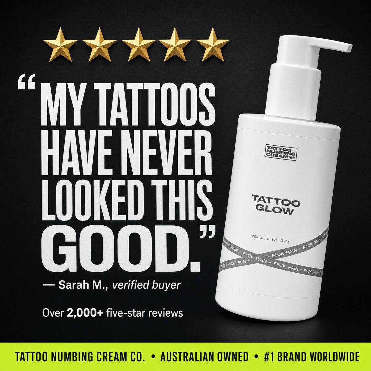 Tattoo Glow - Tattoo Numbing Cream Co.