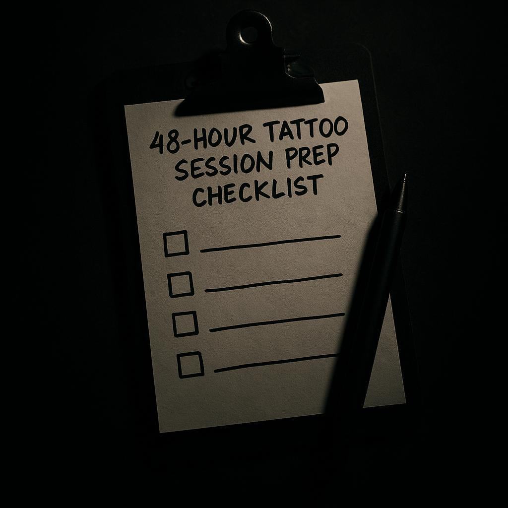 48-Hour Tattoo Session Prep Checklist — Tattoo Numbing Cream Co.
