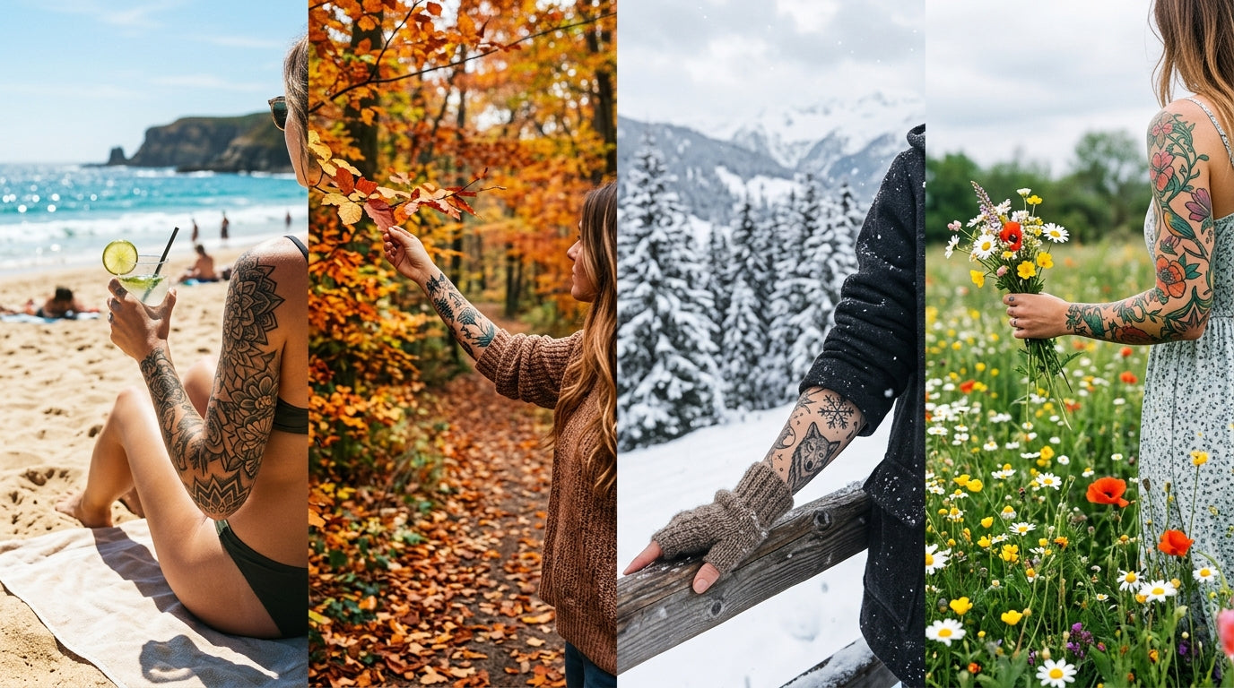 Best Time of Year to Get a Tattoo: Season-by-Season Guide (2026) — Tattoo Numbing Cream Co.
