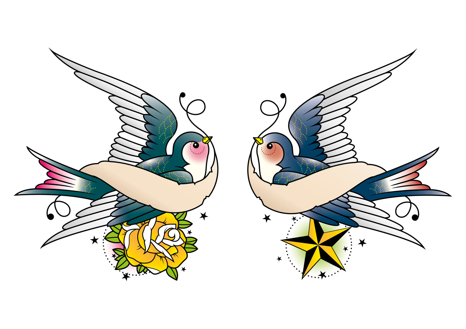 What does the swallow tattoo mean Tattoo Numbing Cream Co.
