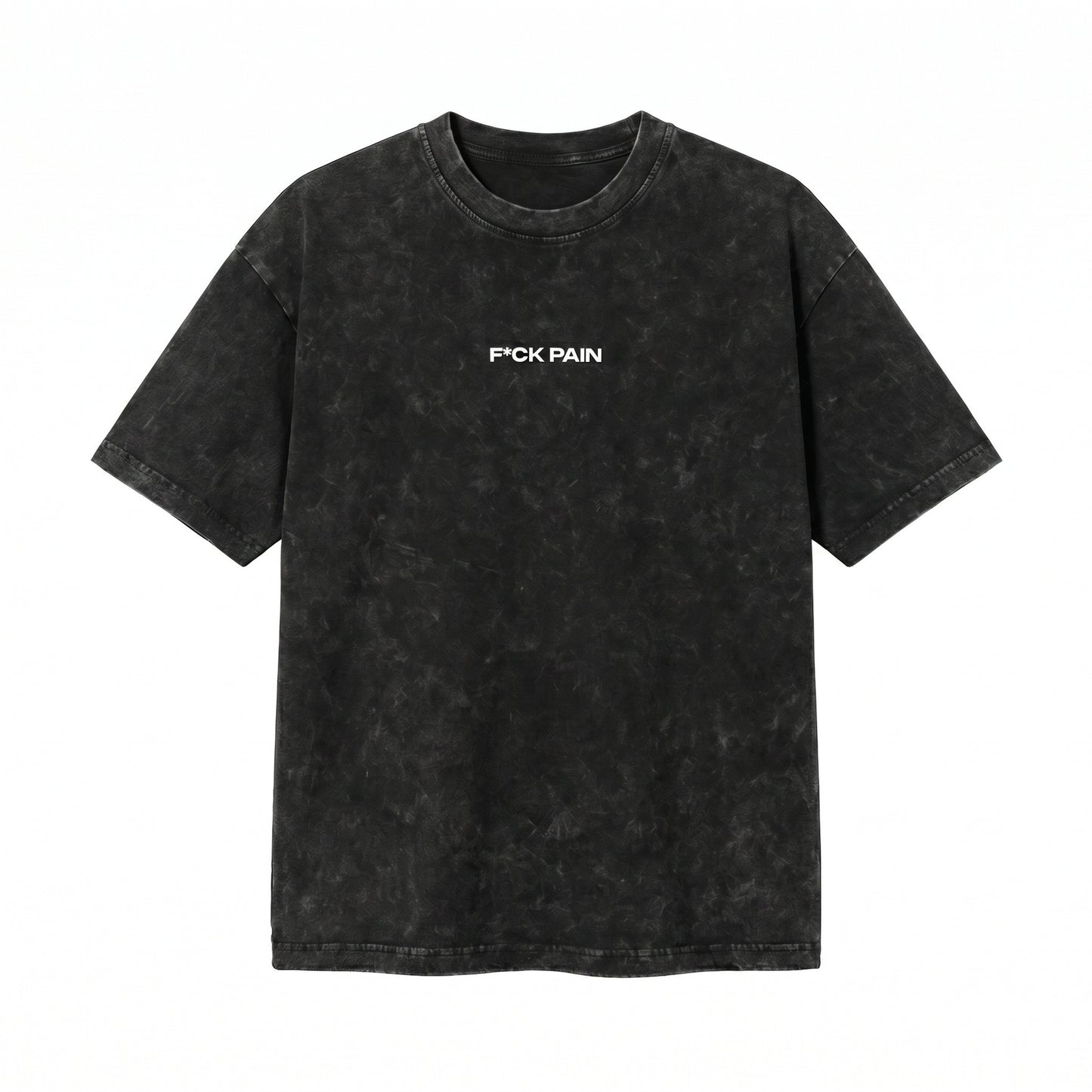 F*CK PAIN Acid Wash Oversized Tee — hero front