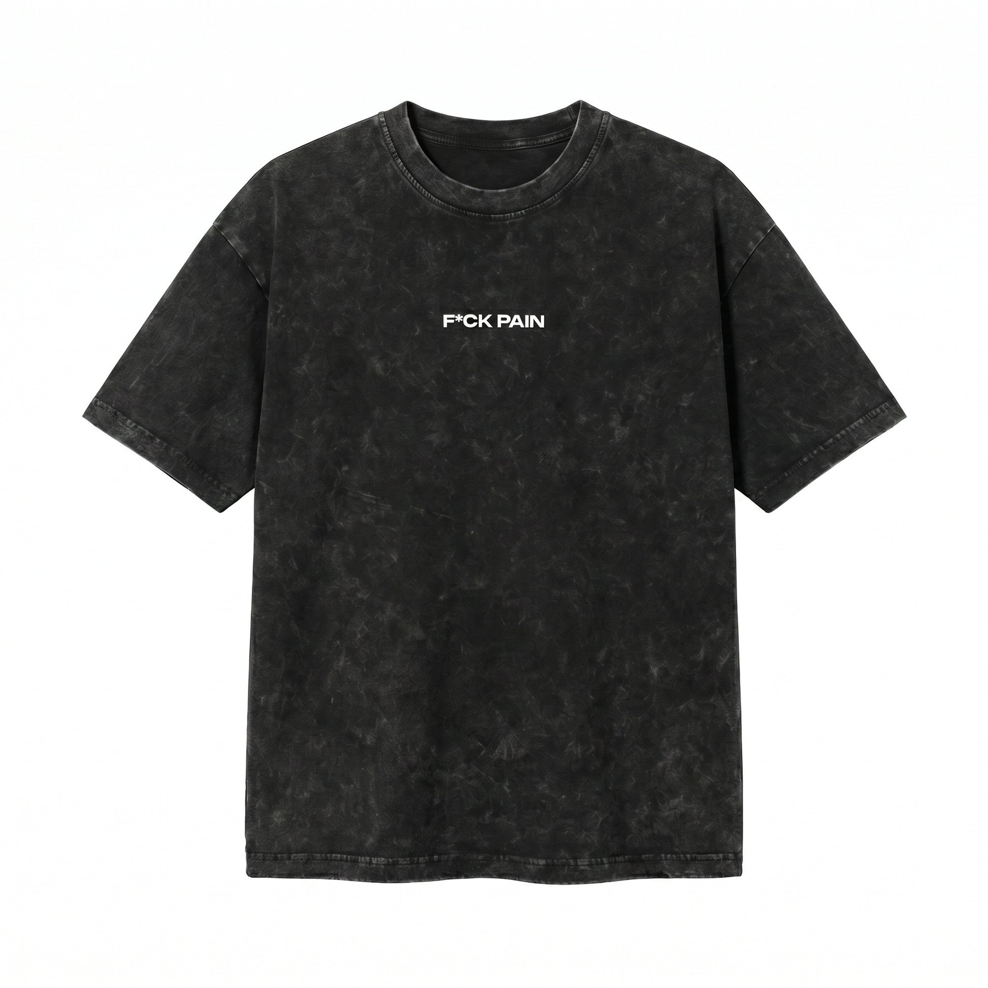F*CK PAIN Acid Wash Oversized Tee — hero front