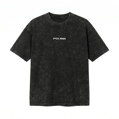 F*CK PAIN Acid Wash Oversized Tee — hero front