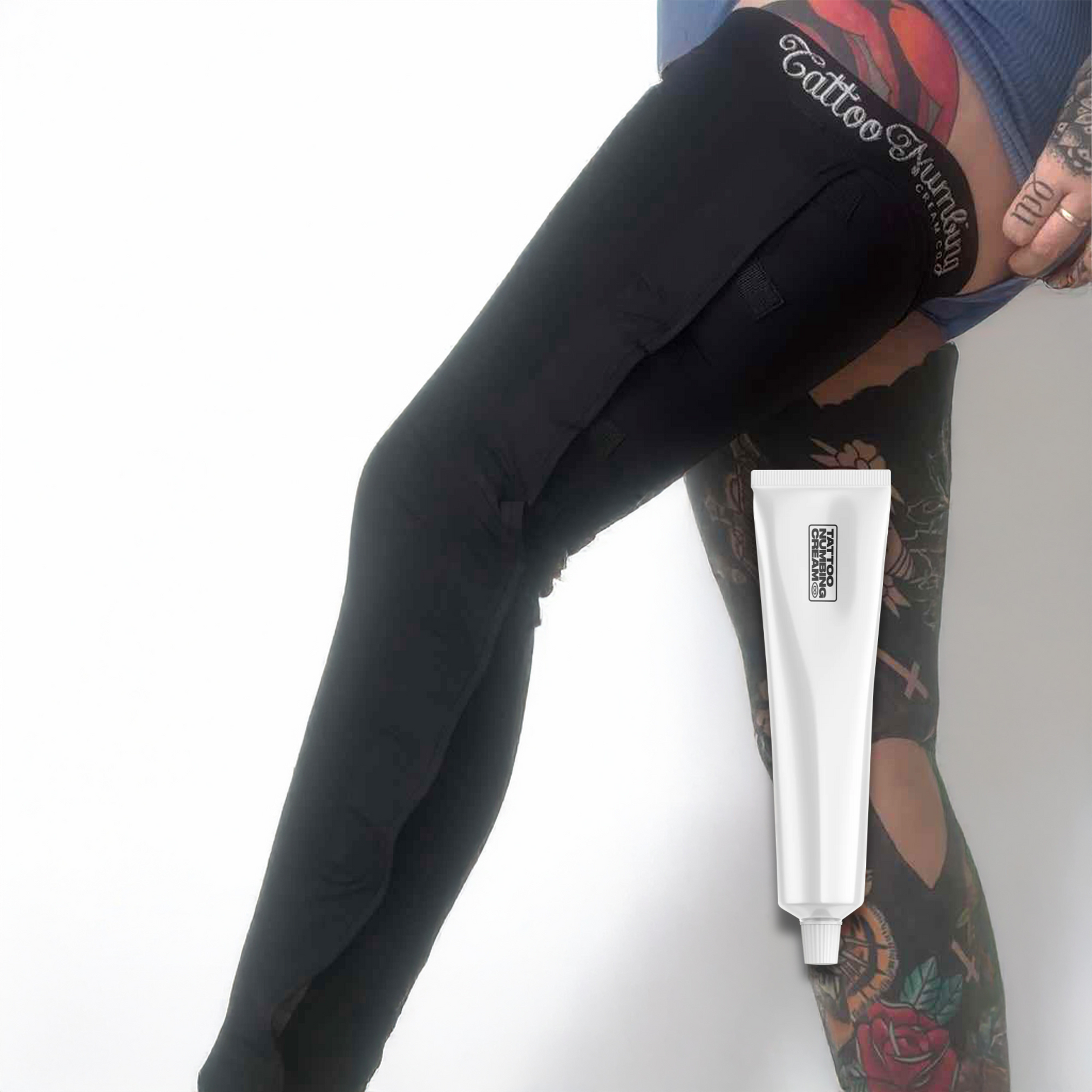 Women's Leg Sleeve & XL Cream Bundle - Tattoo Numbing Cream Co.