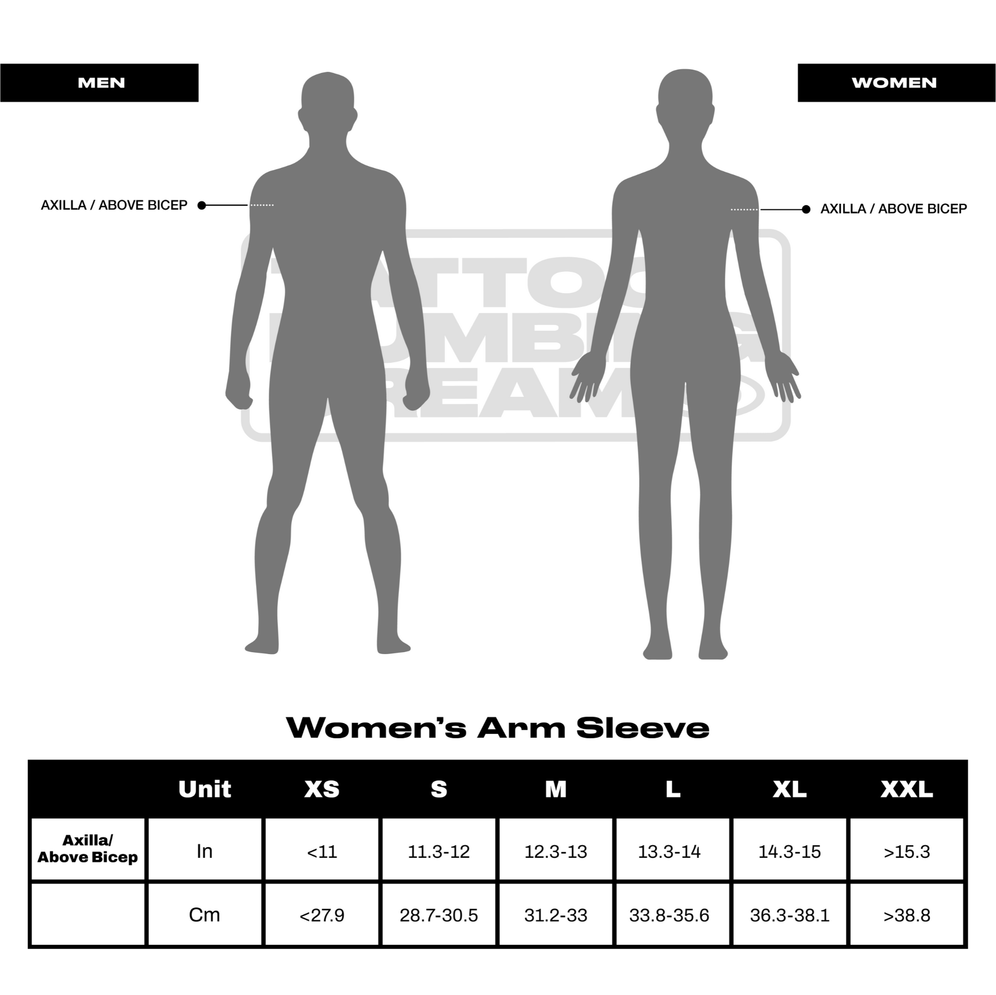 Women's Arm Sleeve & XL Cream Bundle - Tattoo Numbing Cream Co.