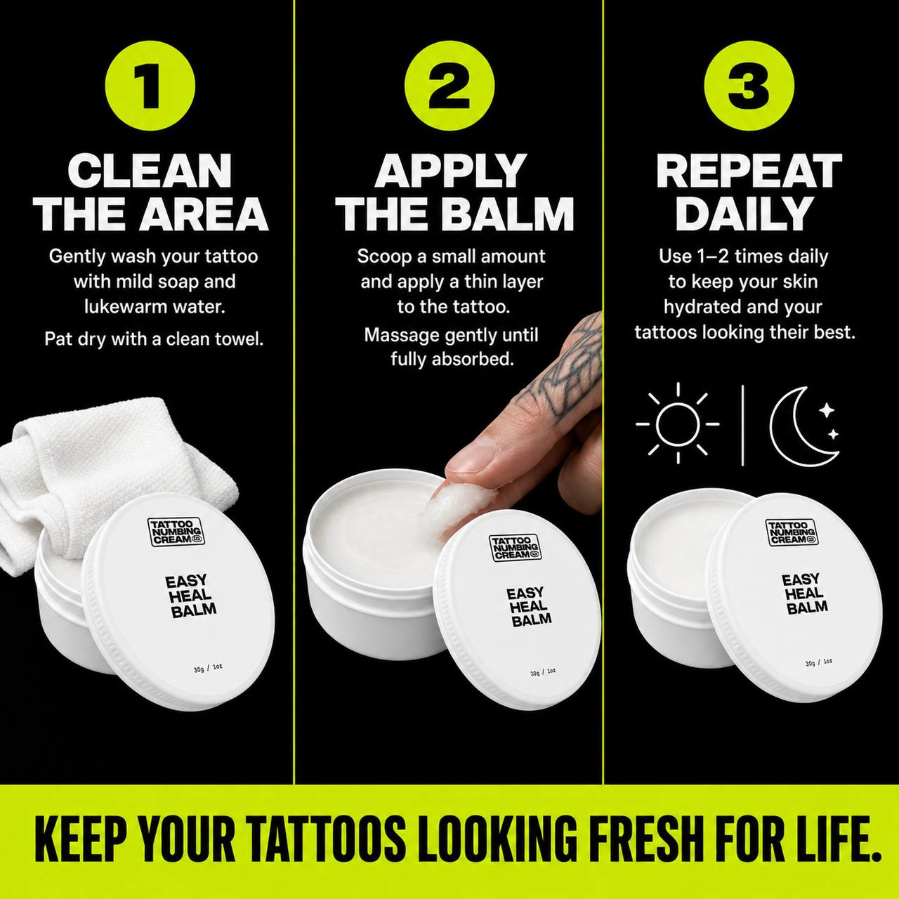 Easy Heal Balm - Tattoo Numbing Cream Co.