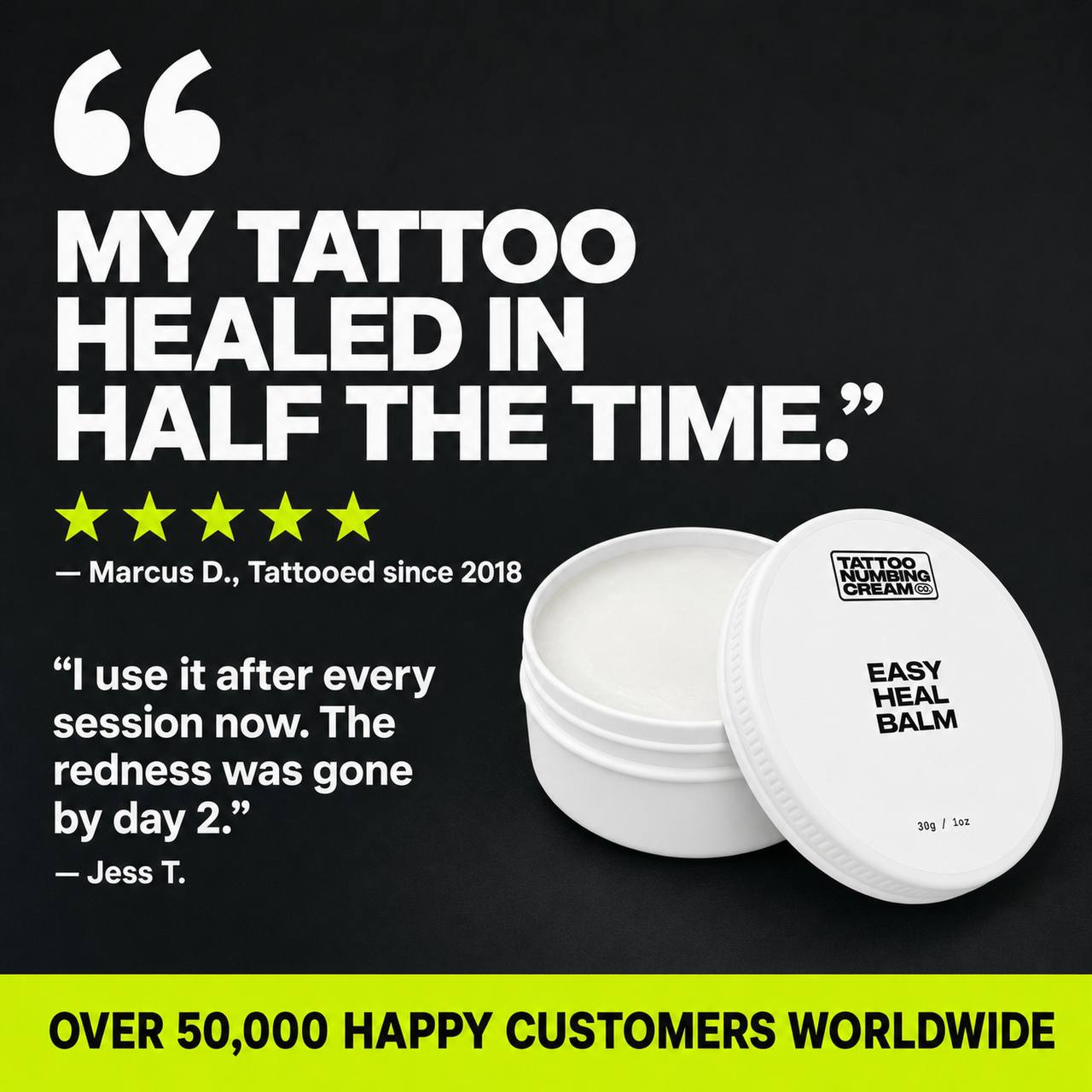 Easy Heal Balm - Tattoo Numbing Cream Co.
