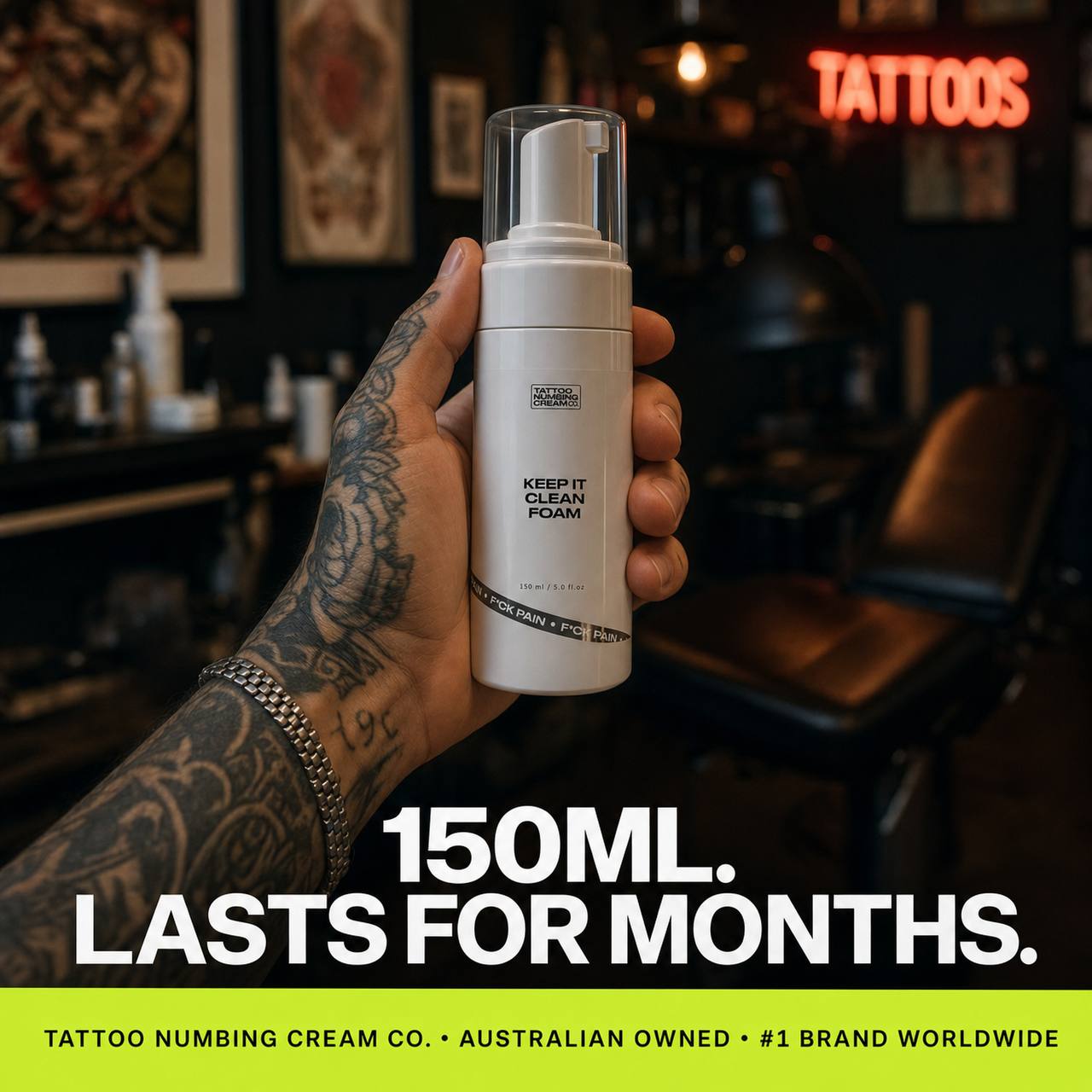Keep It Clean Foam - Tattoo Numbing Cream Co.