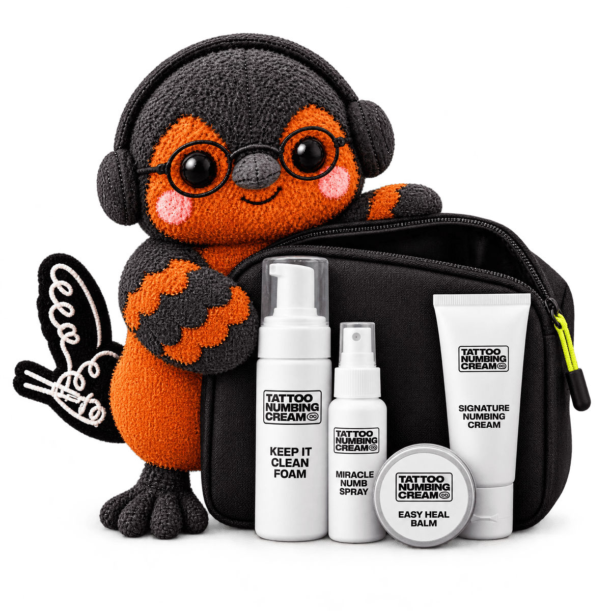 Petey the Pitohui with the Ultimate Tattoo Bundle