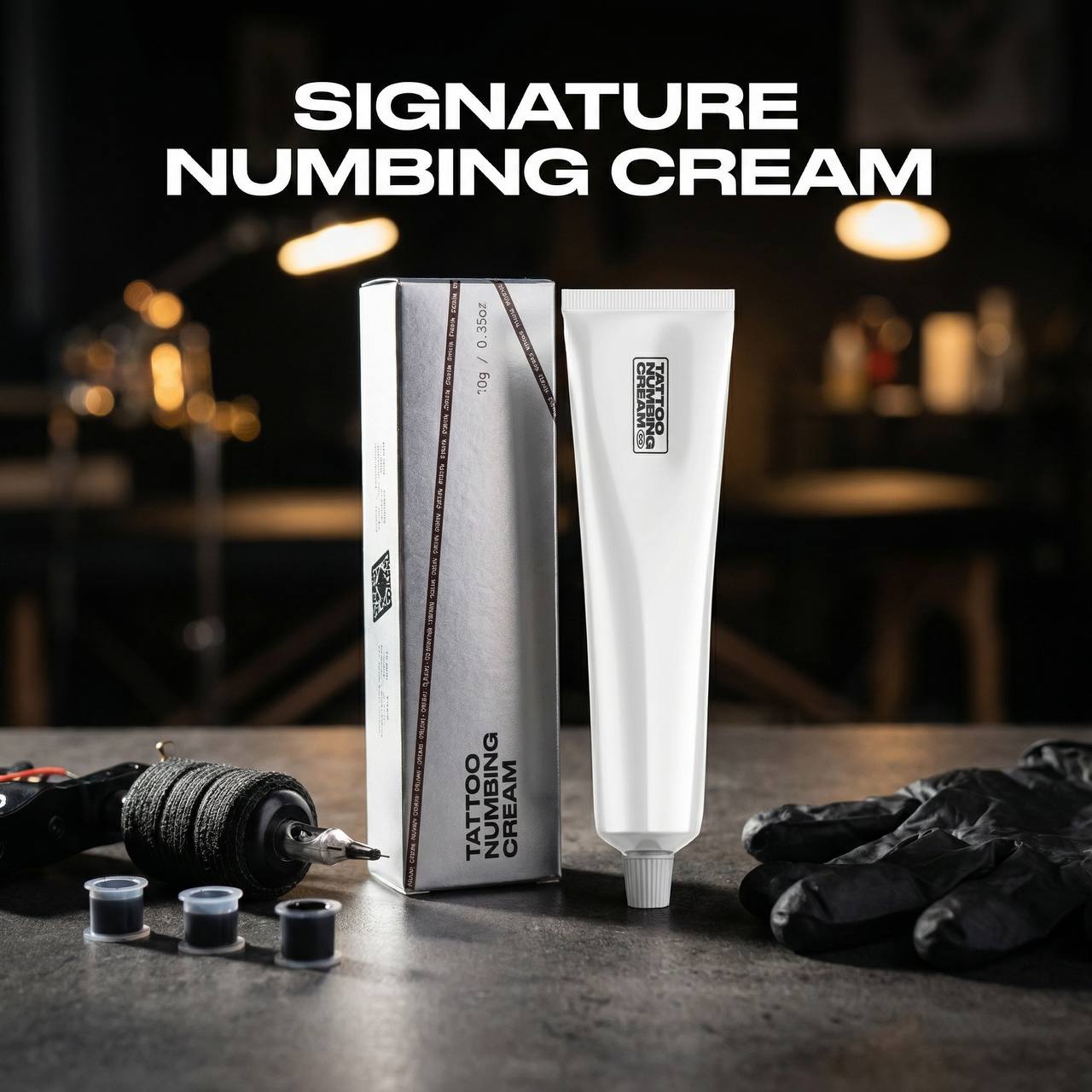 Signature Tattoo Numbing Cream 10g - Tattoo Studio Setting