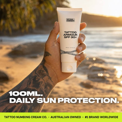 Tattoo Armour 30+ SPF - Tattoo Numbing Cream Co.