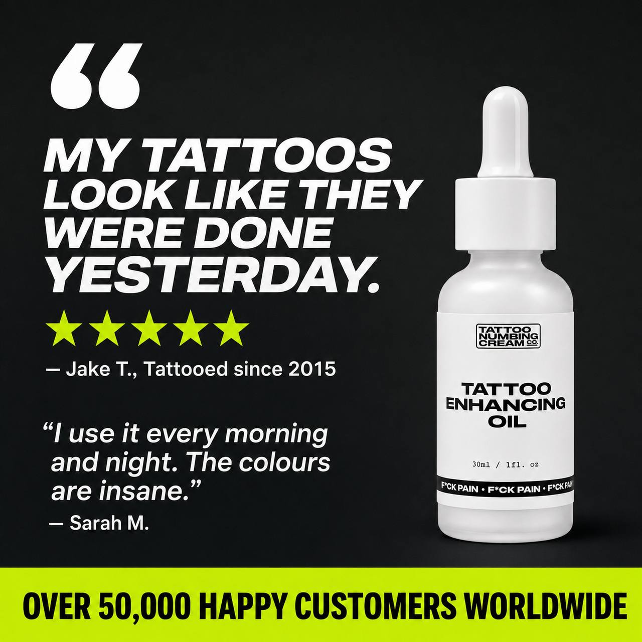 Tattoo Enhancing Oil - Tattoo Numbing Cream Co.