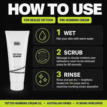 Tattoo Scrub - Tattoo Numbing Cream Co.